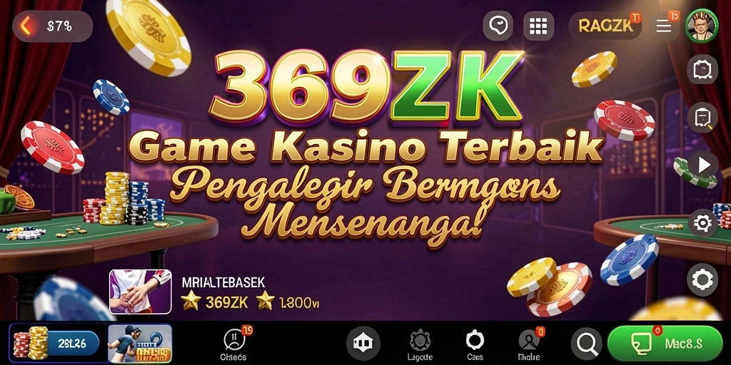 Tampilan menarik dari gameplay Kasino di 369ZK.