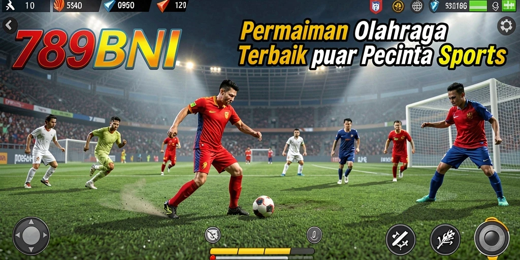 Tampilan gameplay menarik dengan berbagai cabang olahraga.