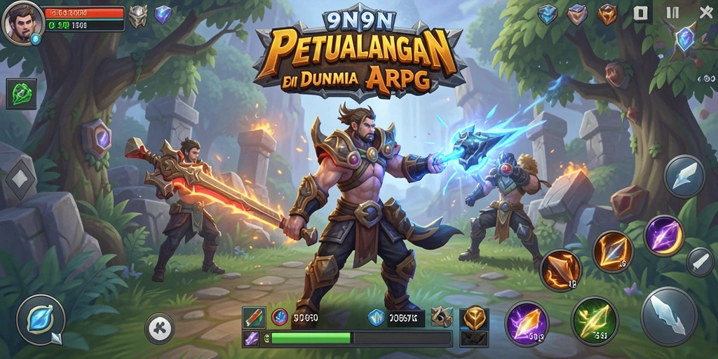 Gameplay seru di dunia fantasi 9N9N yang menarik.