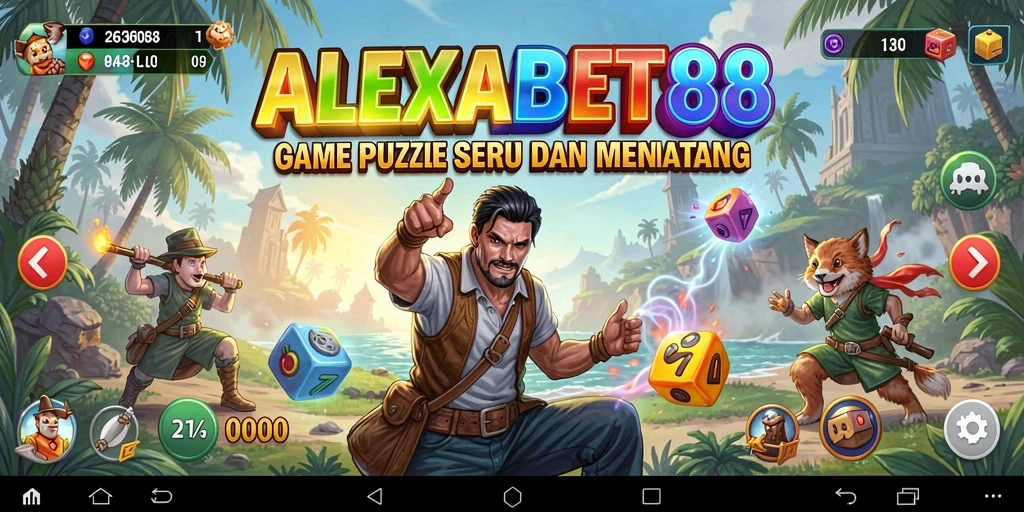Tampilan gameplay seru dan menantang dari ALEXABET88.