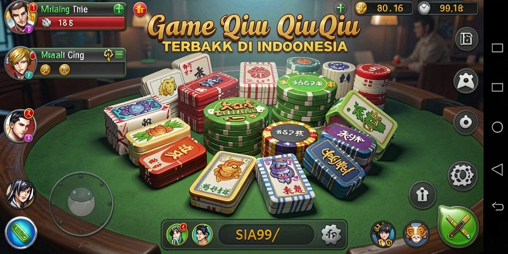 Screenshot ASIA918 yang menampilkan gameplay QiuQiu yang menarik.