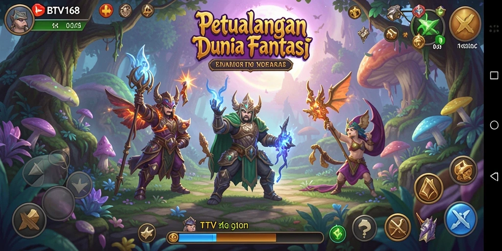 Tampilan gameplay BTV168 dengan aksi seru dan karakter yang dinamis.