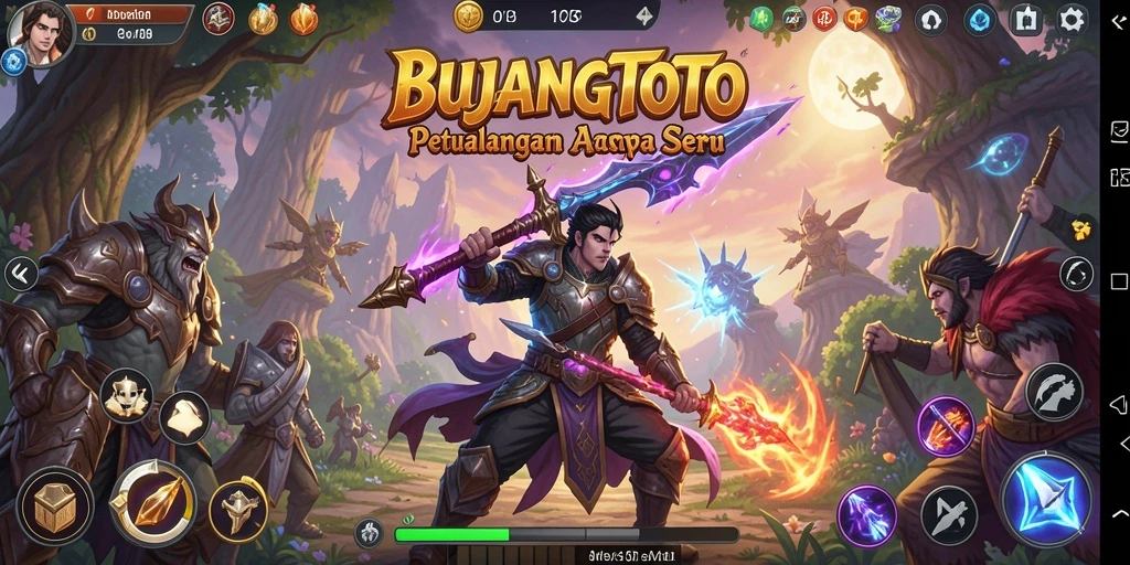Tampilan gameplay seru dengan pertarungan yang mendebarkan di BUJANGTOTO.