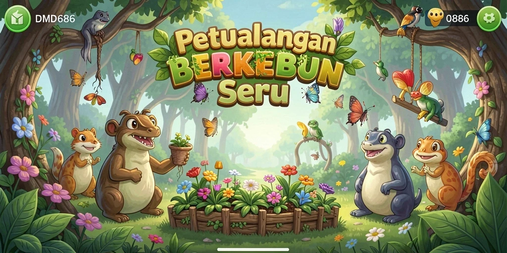 Tampilan menarik dari gameplay pertanian di DMD686.
