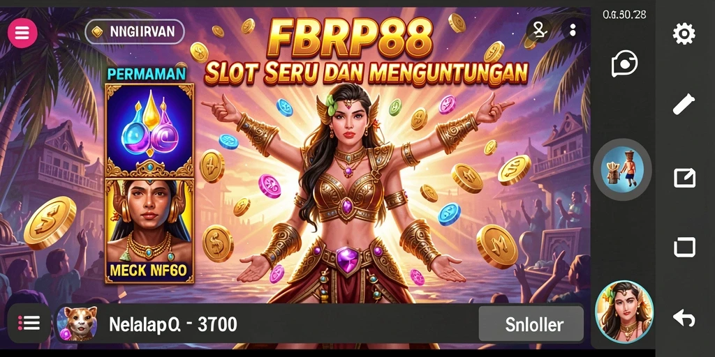 Screenshot gameplay FBRP88 yang menampilkan keseruan permainan Slot.