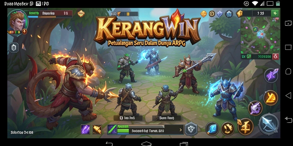 Tampilan gameplay KERANGWIN dengan aksi seru dan grafis memukau.