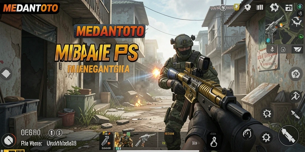 Tangkapan layar menunjukkan aksi seru dalam permainan FPS MEDANTOTO.