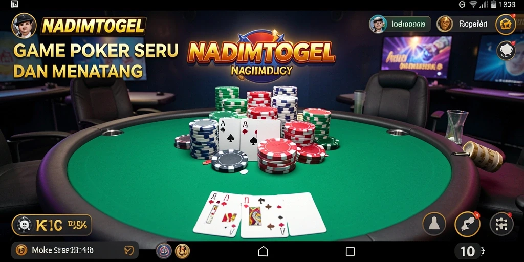 Tampilan gameplay poker di NADIMTOGEL yang menarik dan interaktif.
