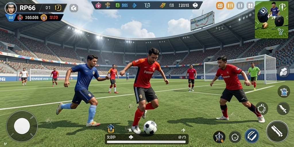 Tampilan menarik saat bermain RP66 dengan gameplay olahraga yang seru.