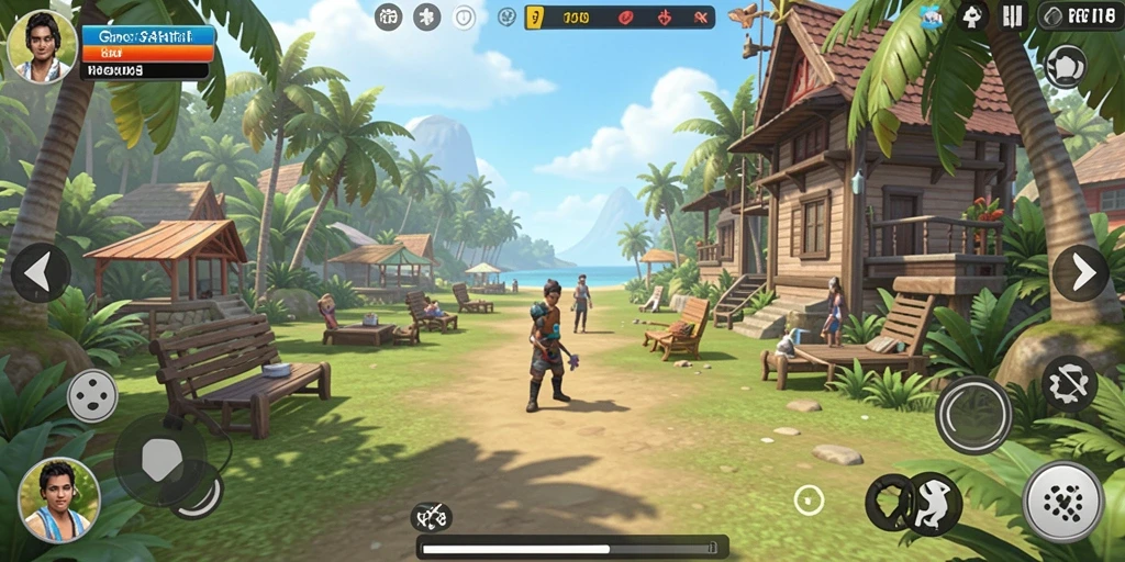 Screenshot gameplay RP8 yang menunjukkan aksi menarik dan santai.
