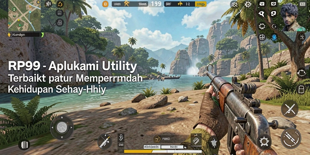 Tampilan antarmuka pengguna aplikasi Utility RP99 yang modern.
