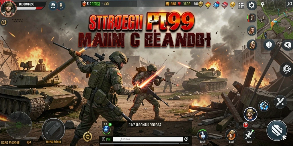 Tampilan gameplay RT99 yang menegangkan dan strategis.