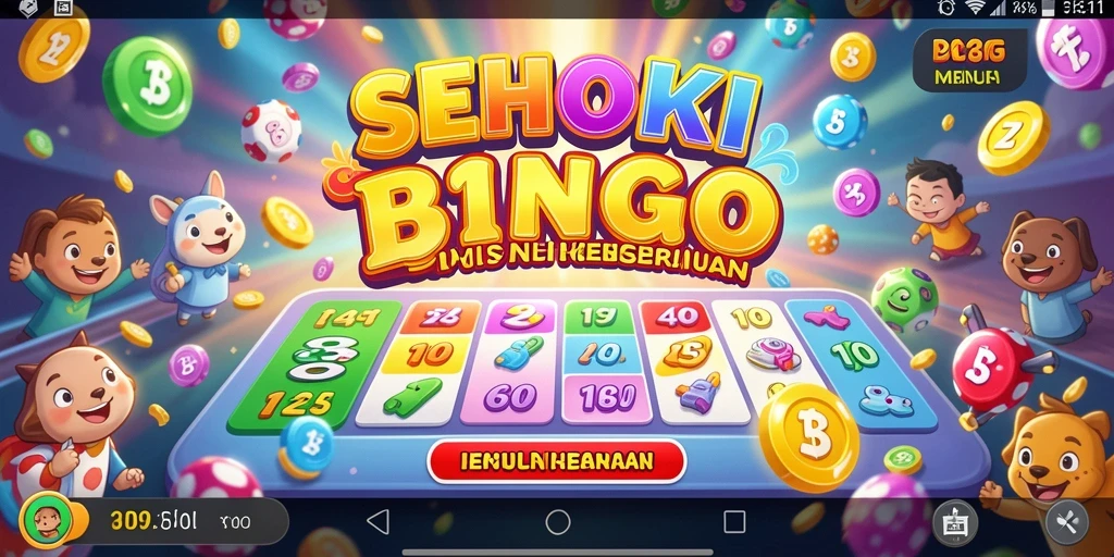 Screenshot SEHOKI menampilkan gameplay Bingo yang seru dan interaktif.