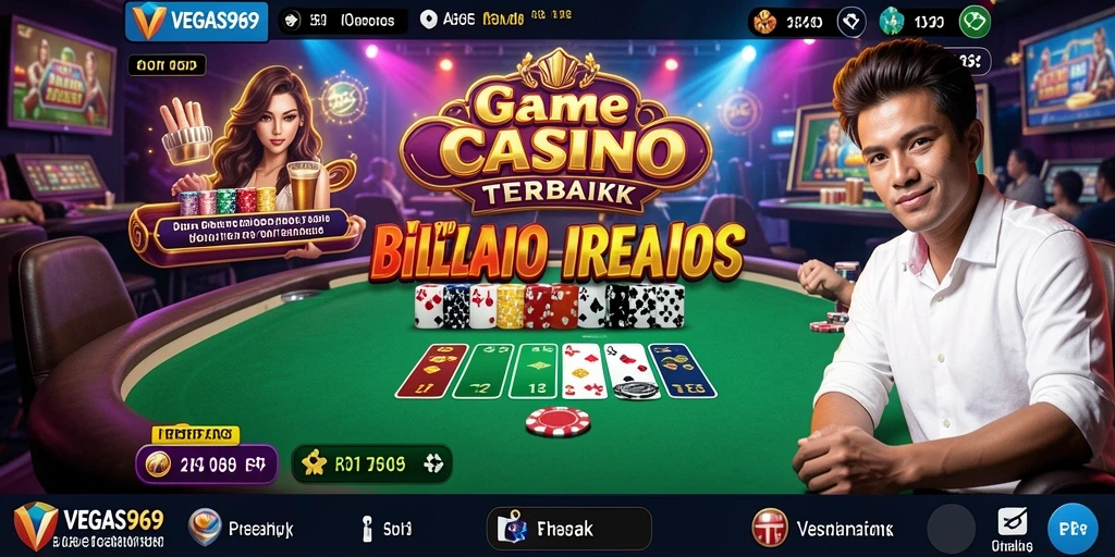 Tampilan menarik dari gameplay Live Casino di VEGAS969.