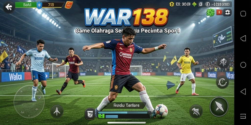Tampilan gameplay mendebarkan dari permainan olahraga WAR138.