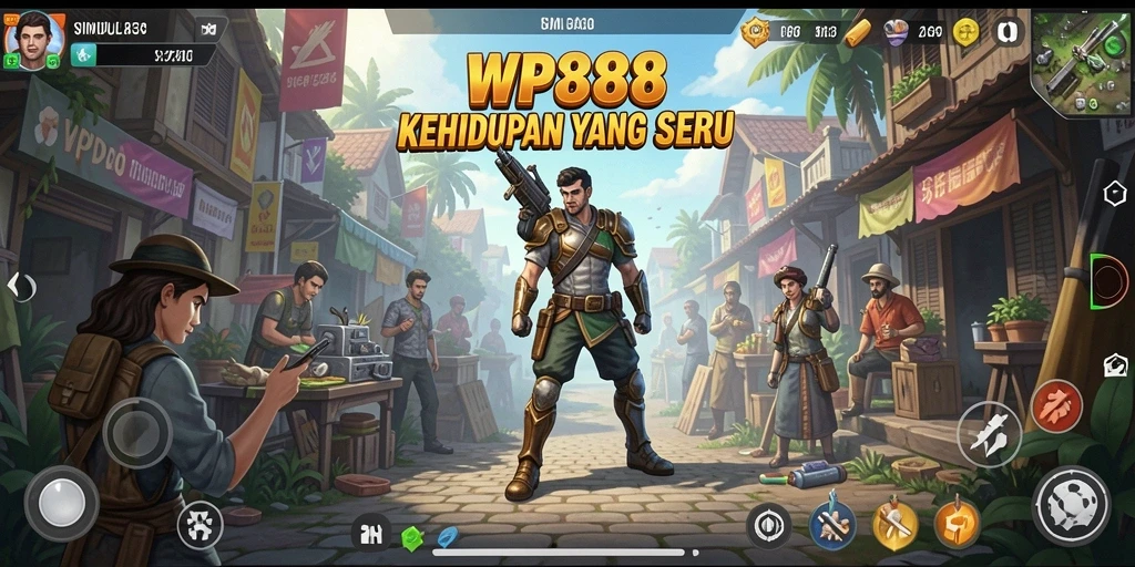 Tangkapan layar WP888 menampilkan gameplay simulasi yang menarik dan interaktif.